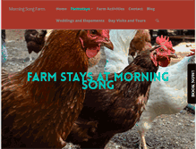 Tablet Screenshot of morningsongfarm.com